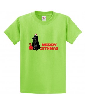 Merry Christmas Classic Unisex Kids and Adults T-Shirt For Sci-Fi Movie Fans